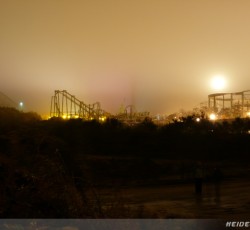 Heide-Park bei Nacht