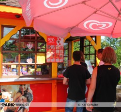 Kiosk bei Mountain-Rafting