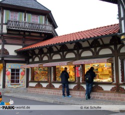 Kiosk vor dem Eingang