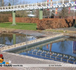 Abgetrennte Teichecke