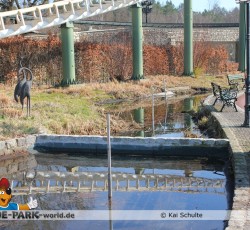 Abgetrennte Teichecke