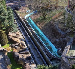 Abrissarbeiten Wildwasserbahn 2