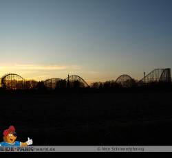 Colossos im Sonnenuntergang