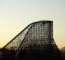 Colossos im Sonnenuntergang