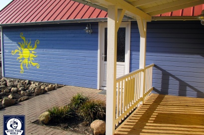 Sonne über dem Holiday Camp