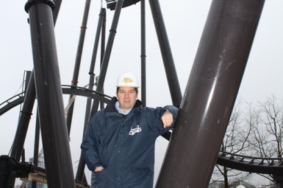 Nick Varney, Chef der Merlin Entertainments plc, begegnete erstmals der Krake